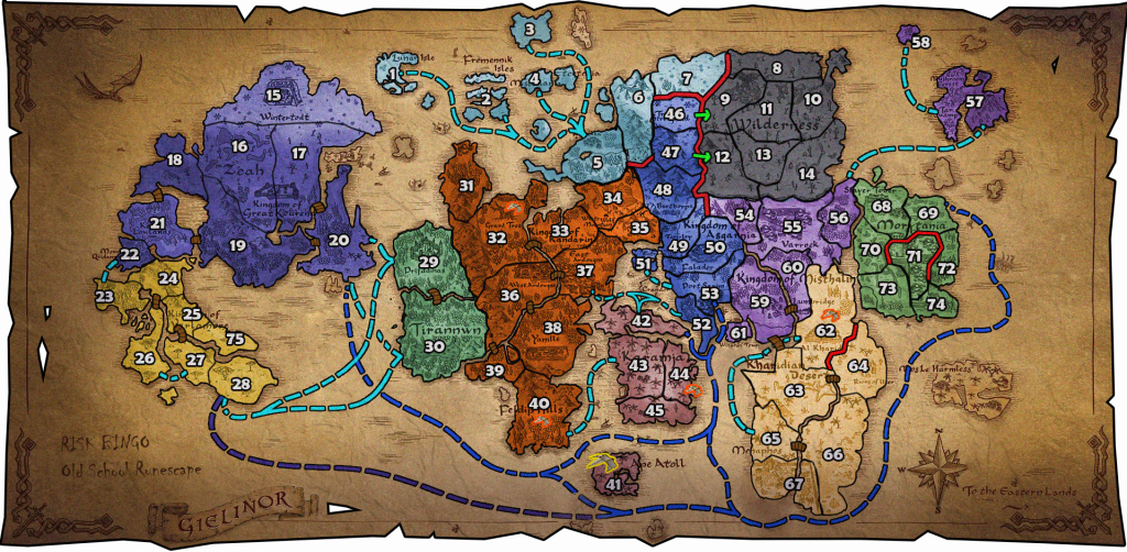 Risk Bingo 2025 Map
