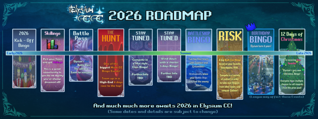 Elysium 2026 Roadmap